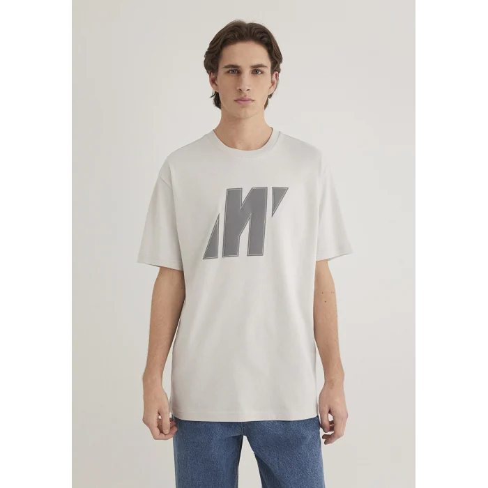 Mavi 0612751-70080 Mavi Pro Logo Gri Tişört