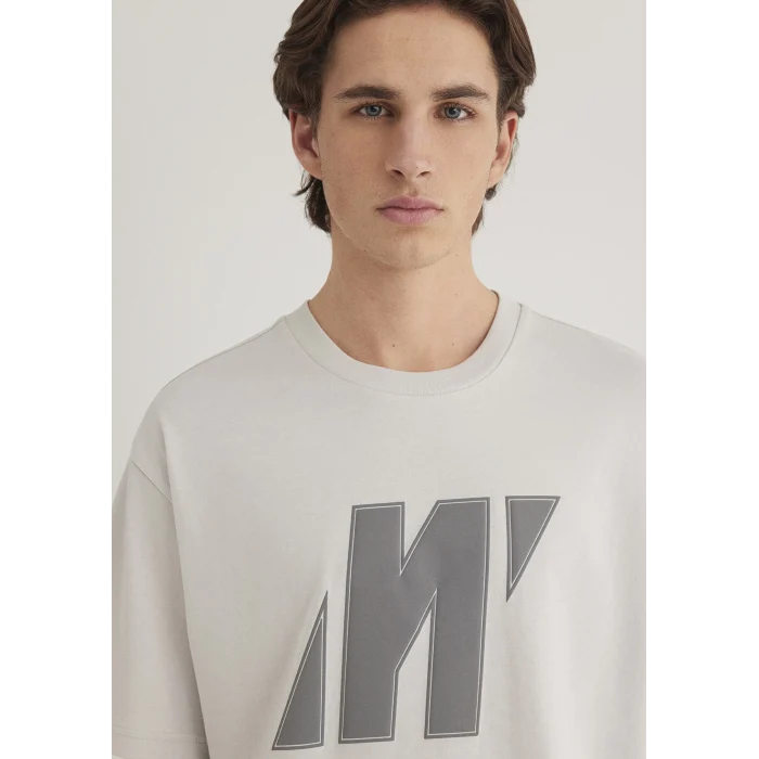 Mavi 0612751-70080 Mavi Pro Logo Gri Tişört