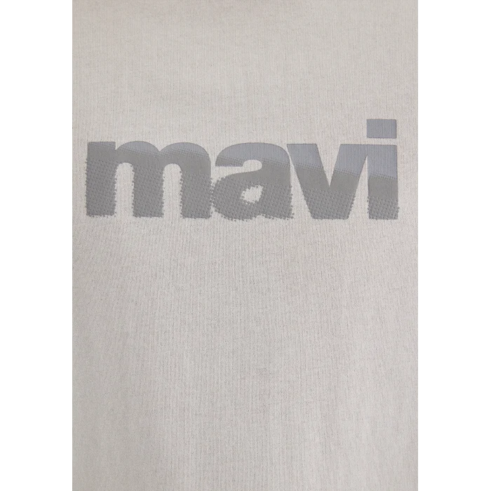 Mavi 0612522-70074 Mavi Logo Sırt Baskılı Gri Tişört