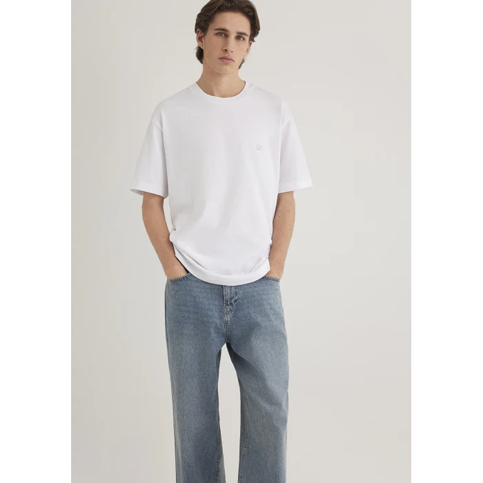 Mavi 0612757-620 Mavi Pro Beyaz Basic Tişört