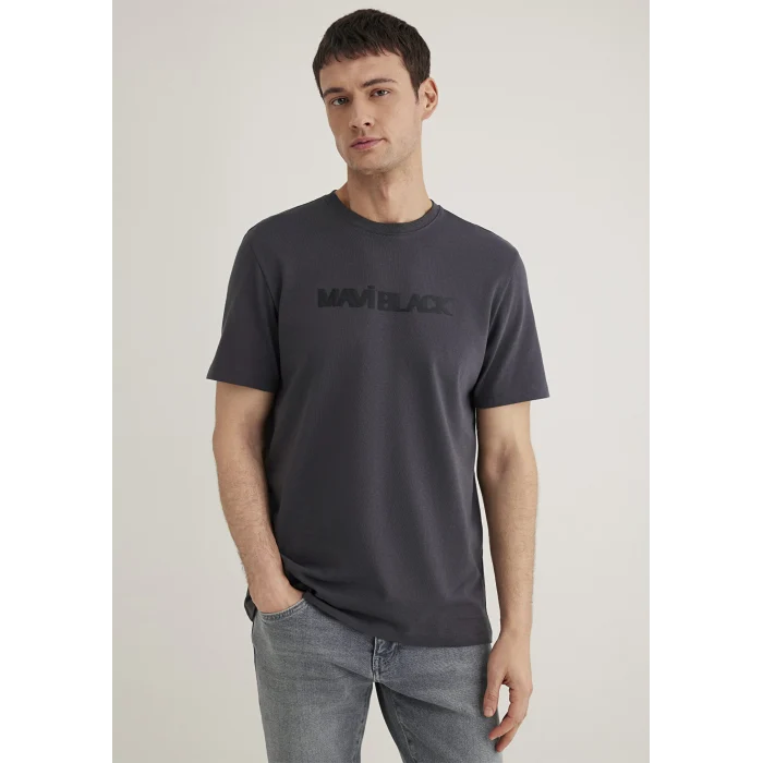 Mavi 0612643-80106 Mavi Black Baskılı Antrasit Tişört