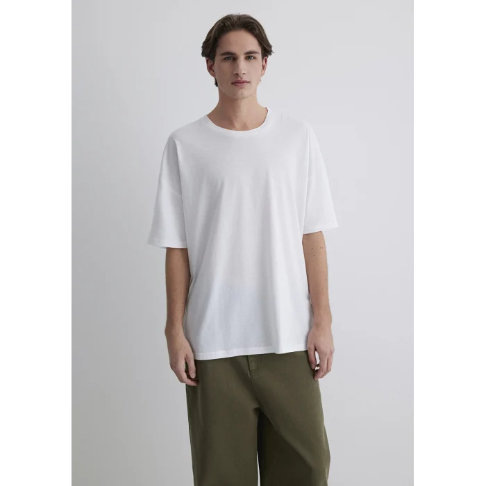 Mavi 066902-620 Organik Pamuk Beyaz Oversize Tişört