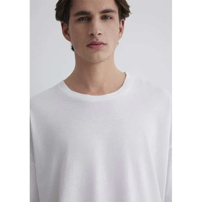 Mavi 066902-620 Organik Pamuk Beyaz Oversize Tişört