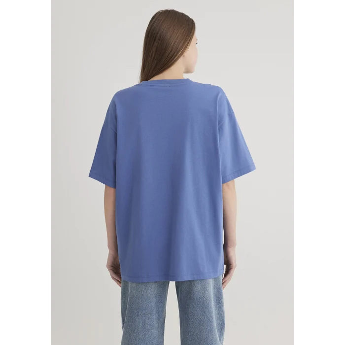 Mavi 1600843-70662 Mavi Logo Baskılı Mavi Tişört