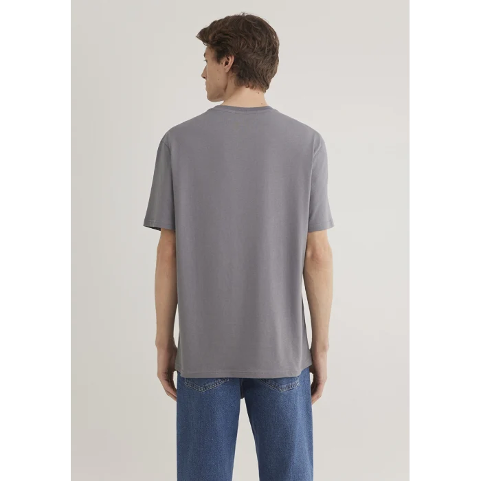 Mavi 0612461-80020 Mavi Logo Baskılı Gri Tişört