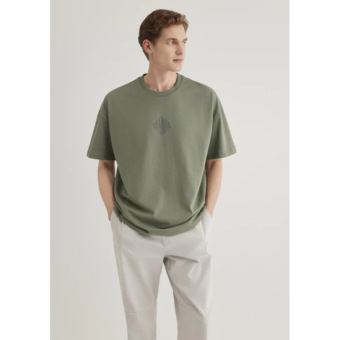 Mavi 0611882-80692 Sırt Baskılı Haki İstanbul Tişört