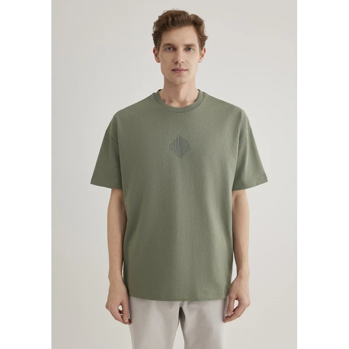 Mavi 0611882-80692 Sırt Baskılı Haki İstanbul Tişört