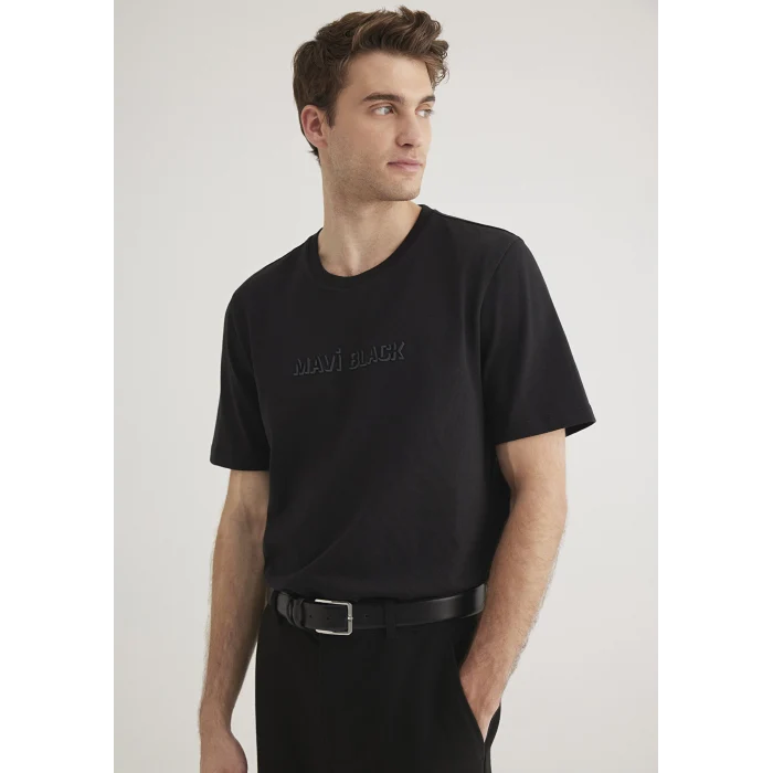 Mavi 0612527-900 Mavi Black Baskılı Siyah Tişört