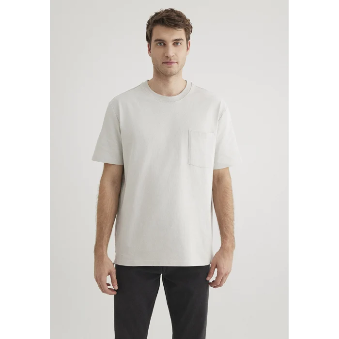 Mavi 066248-70080 Cep Detaylı Gri Basic Tişört