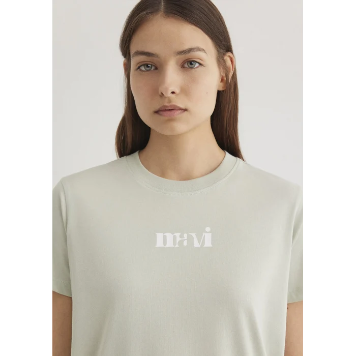 Mavi 1612241-70148 Mavi Baskılı Yeşil Tişört