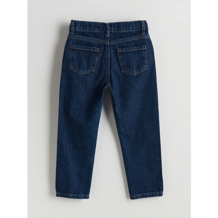 LCW Kids Indigo Beli Lastikli Erkek Bebek Jean Pantolon