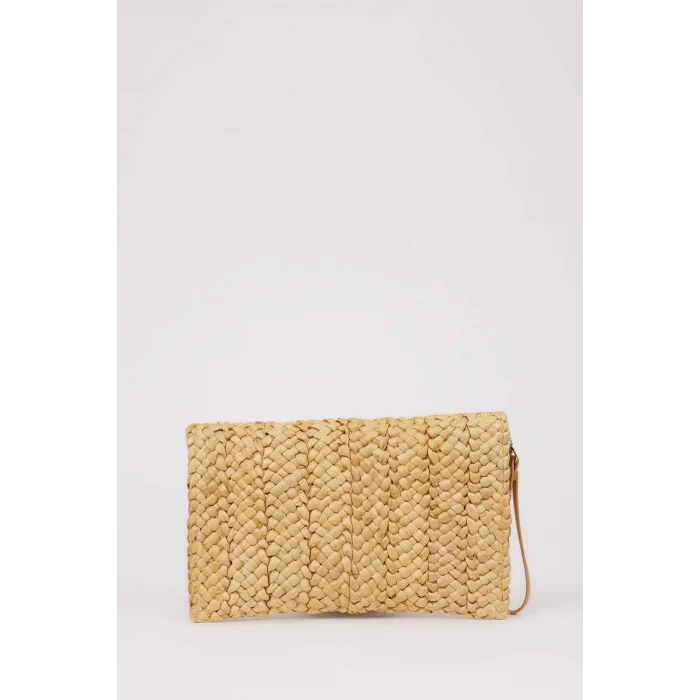 Defacto E1473 Bej Kadın Hasır El Çantası