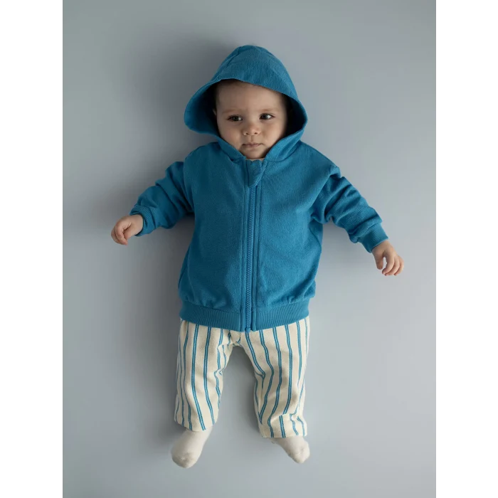 LCW baby Ekru Bisiklet Yaka Baskılı Erkek Bebek 3lü Takım