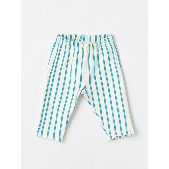 LCW baby Ekru Bisiklet Yaka Baskılı Erkek Bebek 3lü Takım