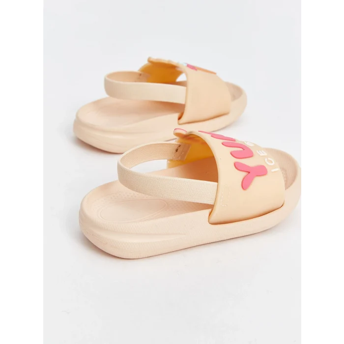 LCW STEPS Pembe Baskılı Kız Bebek Sandalet