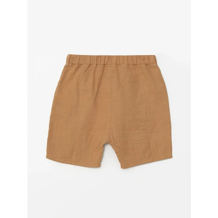 LCW Kids Bej Resort Yaka Kısa Kollu Erkek Bebek Gömlek ve Şort 2li Takım