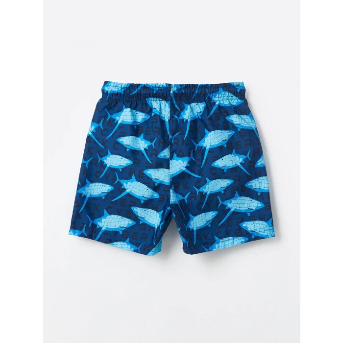 LCW Kids Lacivert Bisiklet Yaka Erkek Çocuk Atlet ve Deniz Şortu