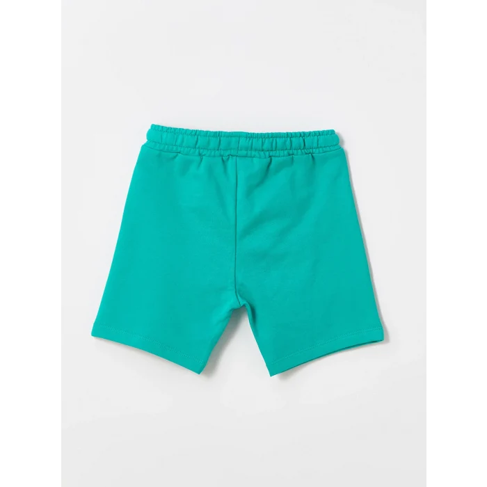 LCW Kids Ekru Bisiklet Yaka Kısa Kollu Baskılı Erkek Bebek Tişört ve Şort 2li Takım