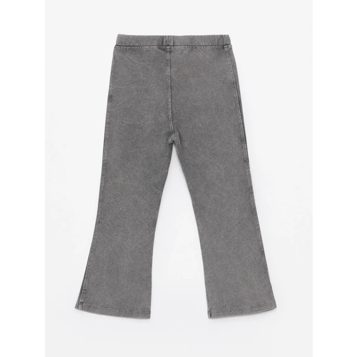 LCW baby Siyah Beli Lastikli Basic Kız Bebek Tayt Pantolon