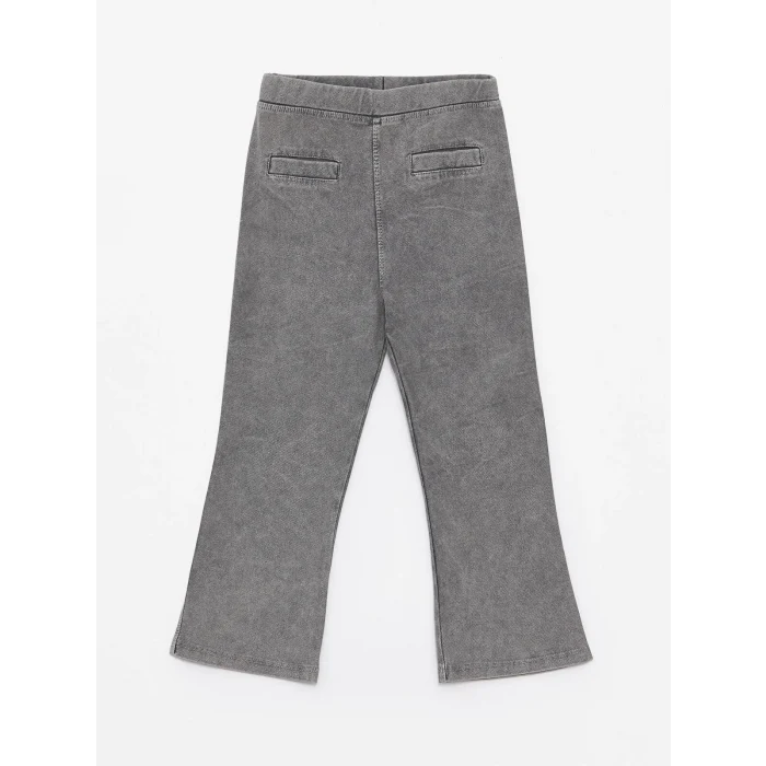 LCW baby Siyah Beli Lastikli Basic Kız Bebek Tayt Pantolon