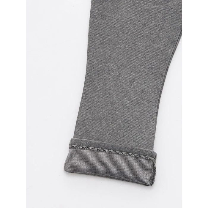 LCW baby Siyah Beli Lastikli Basic Kız Bebek Tayt Pantolon