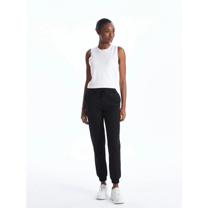 LCW Vision Siyah Beli Lastikli Kadın Jogger Eşofman Altı