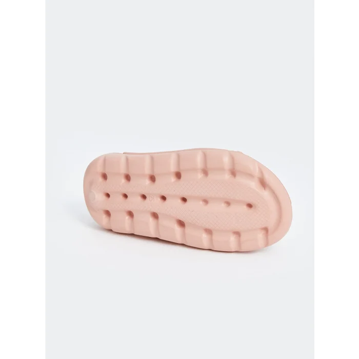 LCW STEPS Pembe Baskılı Çift Bantlı Kız Bebek Sandalet