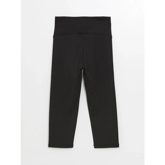 XSIDE ACTIVE Siyah Kadın Beli Lastikli Düz Tayt