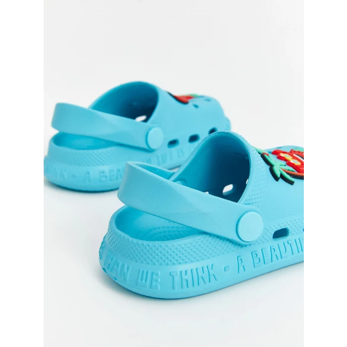 LCW STEPS Turkuaz Baskılı Erkek Bebek Plaj Sandaleti