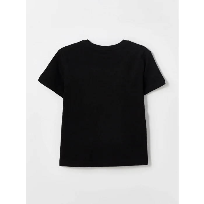 LCW Kids Beyaz Bisiklet Yaka Baskılı Kısa Kollu Erkek Çocuk Tişört 2li