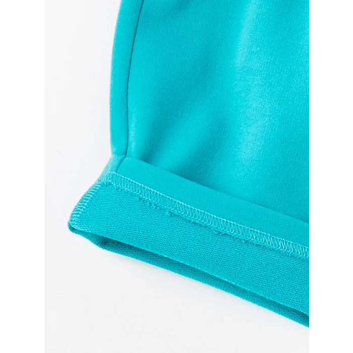 LCW Kids Ekru Bisiklet Yaka Baskılı Erkek Bebek Tişört ve Şort 2li Takım