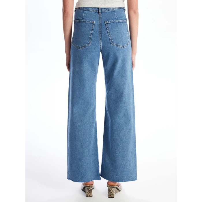 LCW Jeans Indigo Wideleg Kadın Jean Pantolon