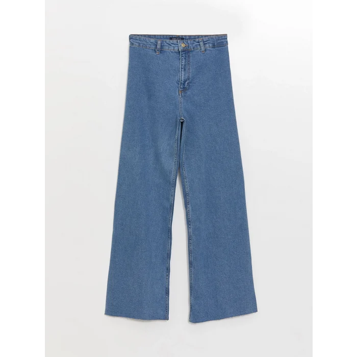 LCW Jeans Indigo Wideleg Kadın Jean Pantolon