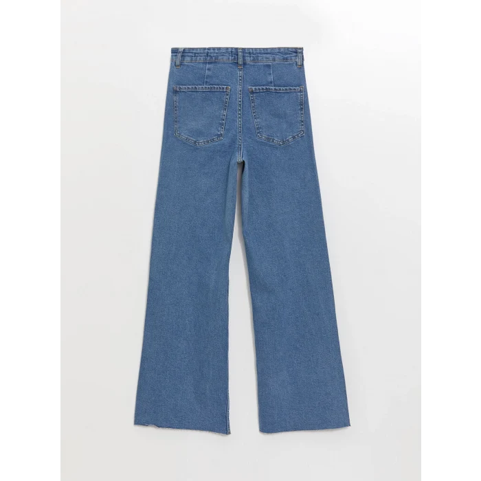 LCW Jeans Indigo Wideleg Kadın Jean Pantolon