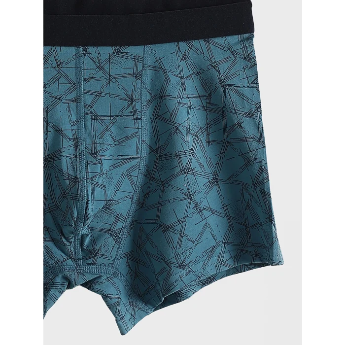 LC WAIKIKI Lacivert Standart Kalıp Pamuklu Esnek Erkek Boxer 3lü