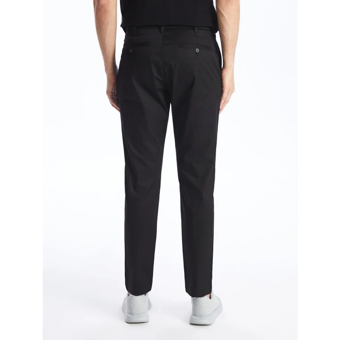LCWAIKIKI Classic Siyah Dar Kalıp Gabardin Erkek Chino Pantolon