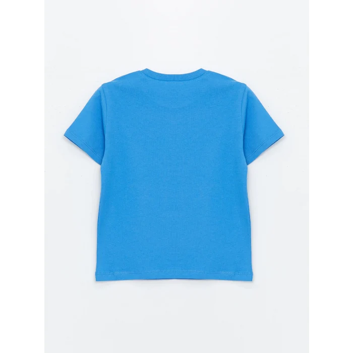 LCW Kids Mercan Bisiklet Yaka Kısa Kollu Baskılı Erkek Bebek Tişört 2li