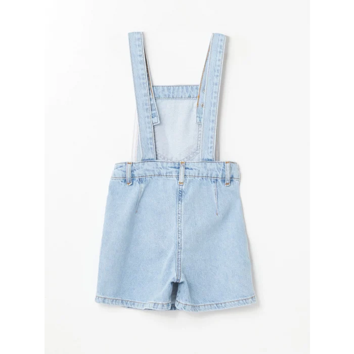 LCW Kids Mavi Kız Çocuk Jean Salopet Şort Etek