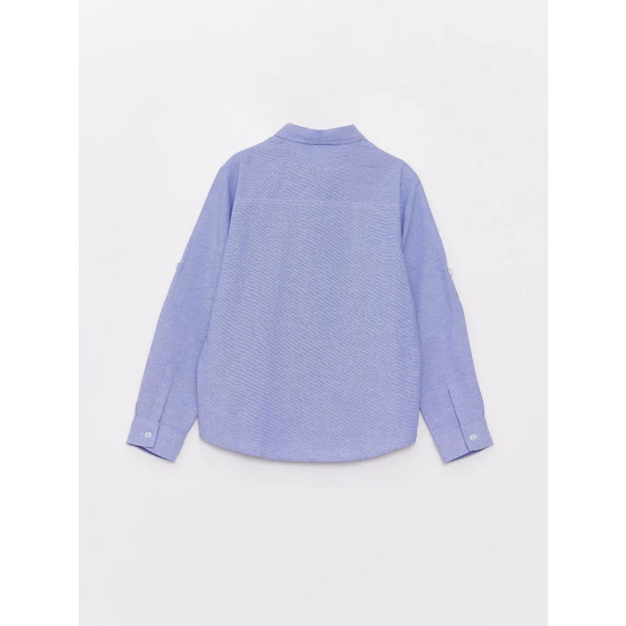 LCW Kids Mavi Basic Uzun Kollu Erkek Çocuk Gömlek