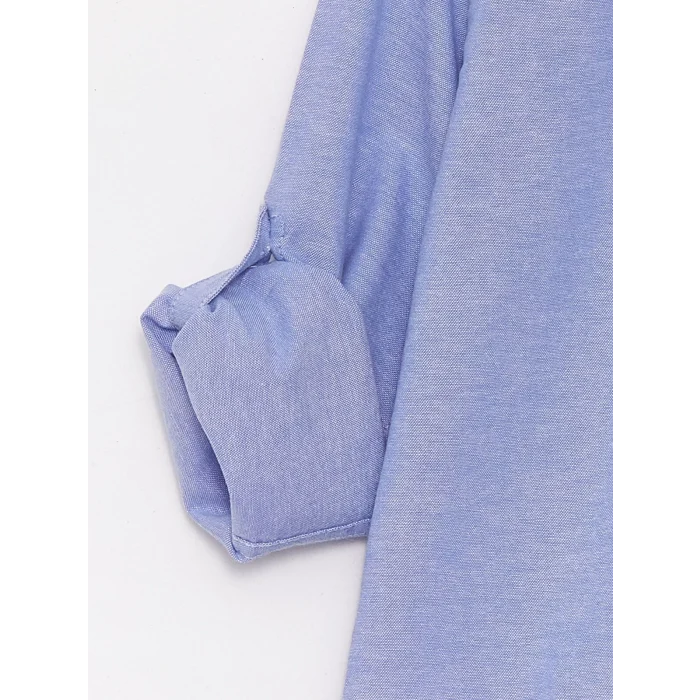 LCW Kids Mavi Basic Uzun Kollu Erkek Çocuk Gömlek