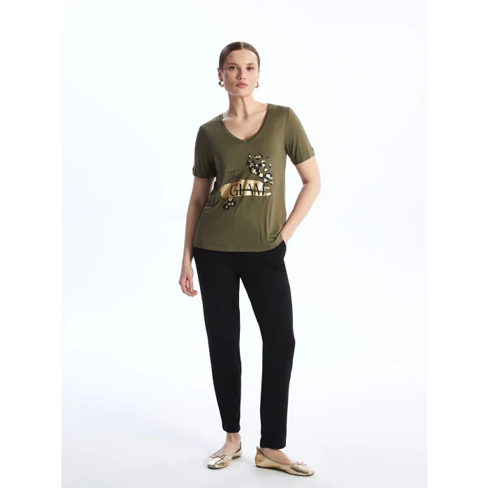 LCWAIKIKI Basic Siyah Beli Lastikli Kadın Eşofman Altı