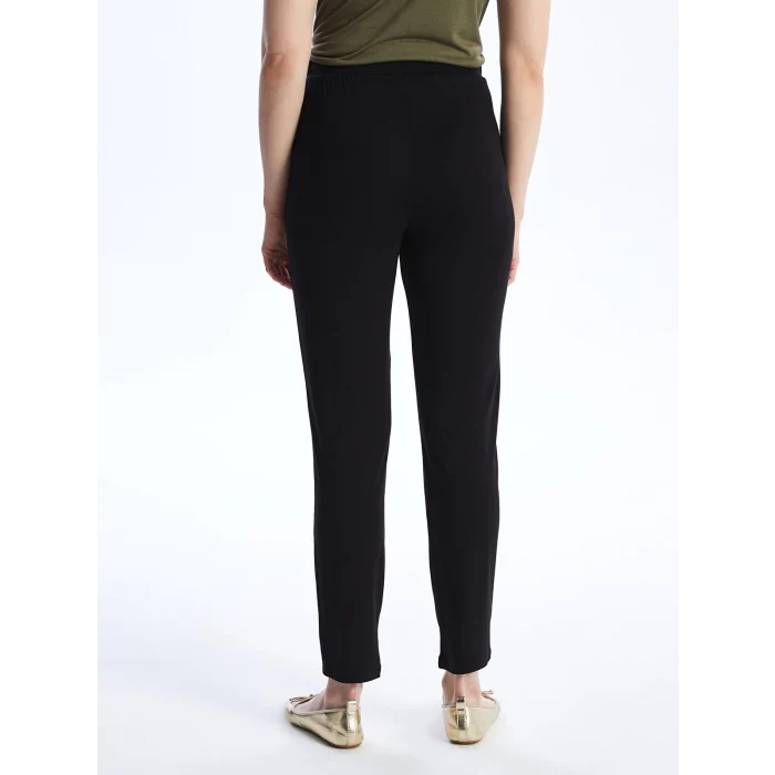 LCWAIKIKI Basic Siyah Beli Lastikli Kadın Eşofman Altı