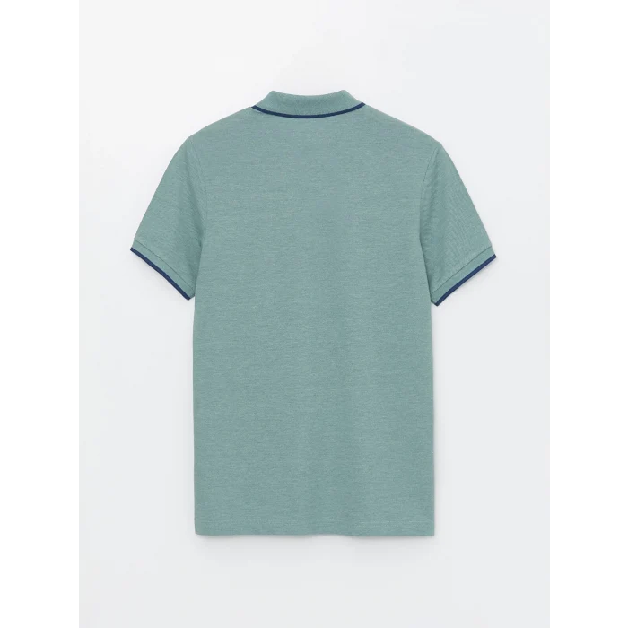 LCWAIKIKI Classic Yeşil Polo Yaka Kısa Kollu Pike Erkek Tişört