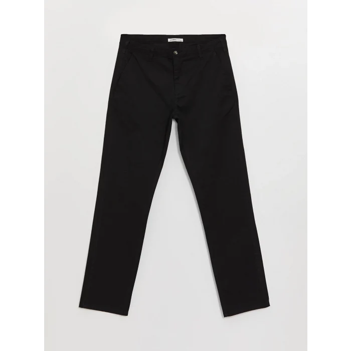 LCWAIKIKI Classic Siyah Standart Kalıp Erkek Chino Pantolon