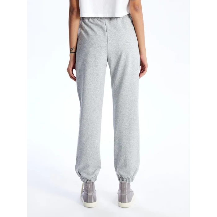 XSIDE Gri Kadın Beli Lastikli Düz Jogger Eşofman Altı