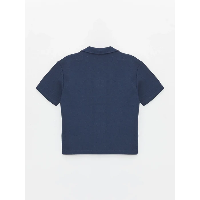 LCW Kids Indigo Rahat Kalıp Erkek Çocuk Gömlek