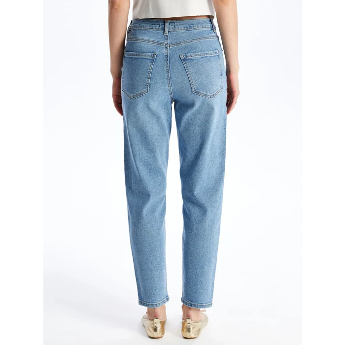 LCW Jeans Indigo Mom Fit Kadın Jean Pantolon