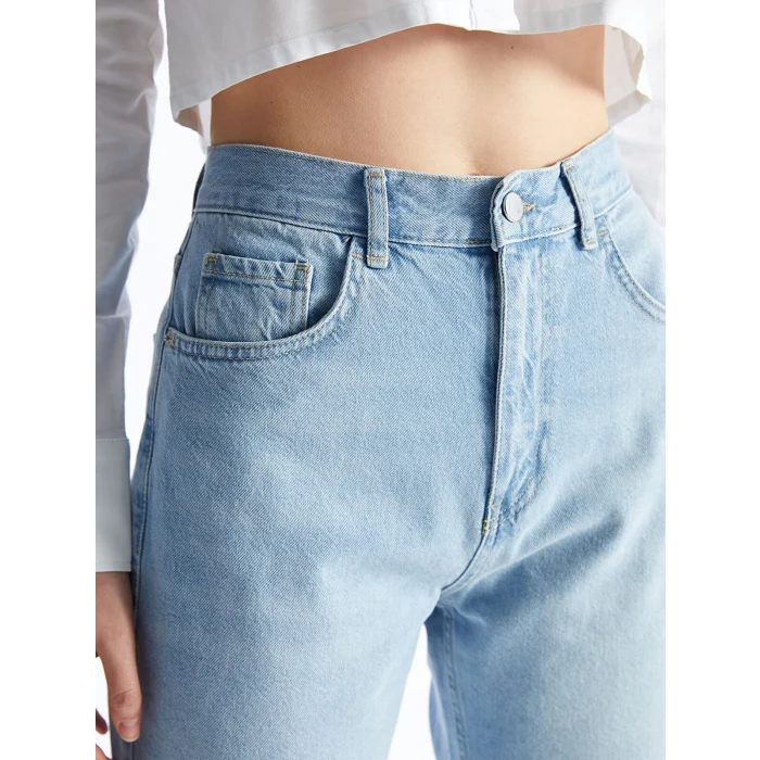 LCW Jeans Indigo Straight Fit Kadın Jean Pantolon