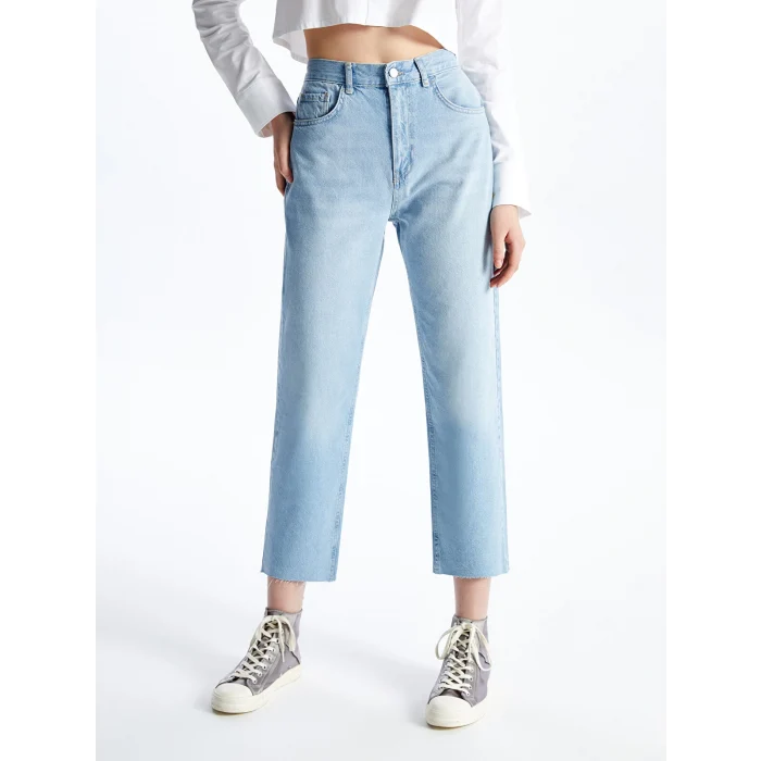 LCW Jeans Indigo Straight Fit Kadın Jean Pantolon