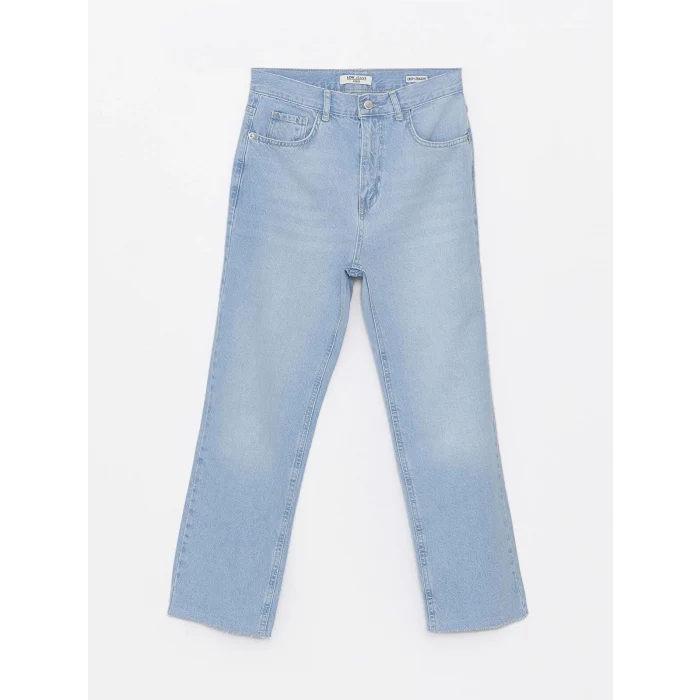 LCW Jeans Indigo Straight Fit Kadın Jean Pantolon